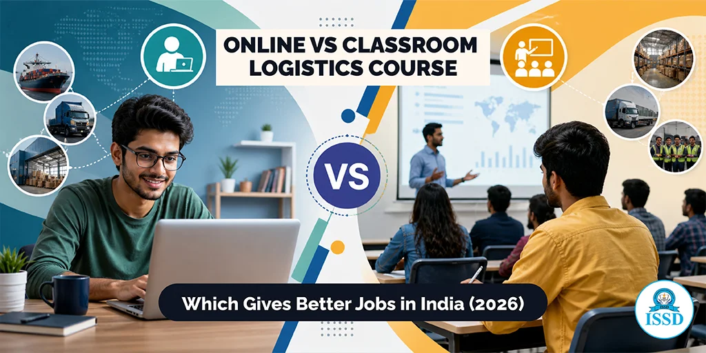online vs offline logistics course India